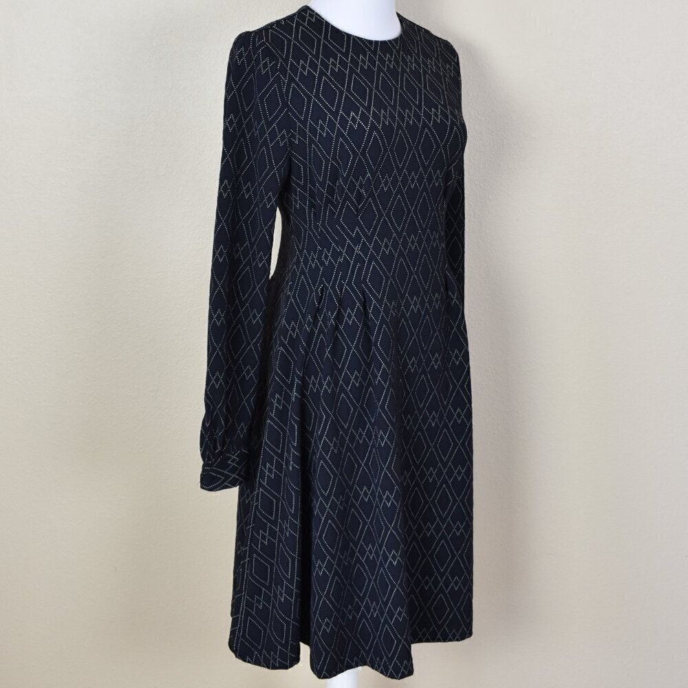 Leota Lara Long Sleeve Fit and Flare Dress - S - Picture 6 of 11